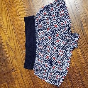 Tribal print shorts